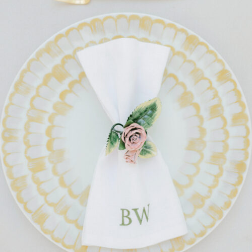 napkins with initials