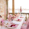Red and Pink Table Styling With Personalised Place Settings
