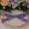 place setting velvet bow