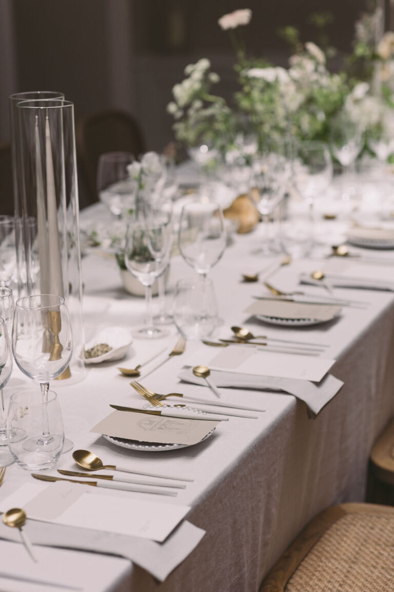 An Elegant Cotswold’s Wedding With Personalised Linen Napkins
