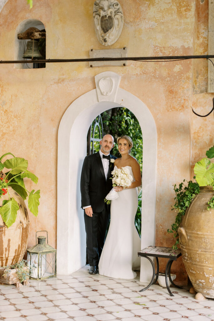 Luxury Magenta Wedding In Italy With Bespoke Scalloped Napkins