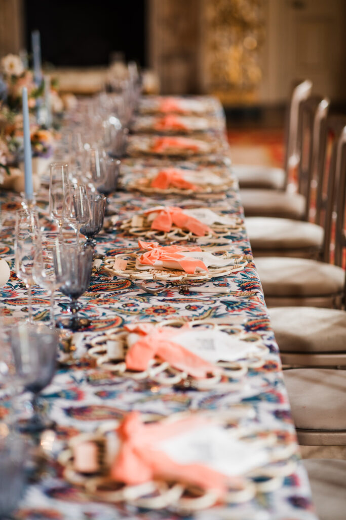 Cool Country House Wedding With Personalised Place Settings 