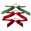 Chic Velvet Bow Personalised Bow Place Setting, with Ties & Available in 3 Length