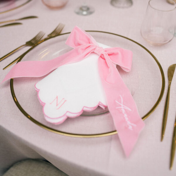 Personalised Bow Place Setting