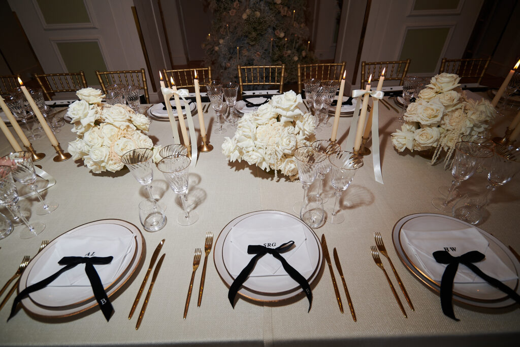 Boodles x The Wedding Edition With Luxury Velvet Table Bows 
