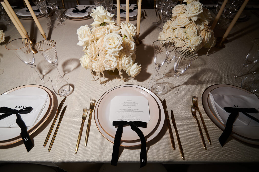 Boodles x The Wedding Edition With Luxury Velvet Table Bows 