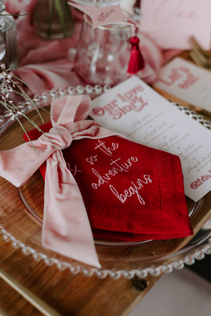 Retro Red and Pink Wedding Ideas For A Valentine's Celebration