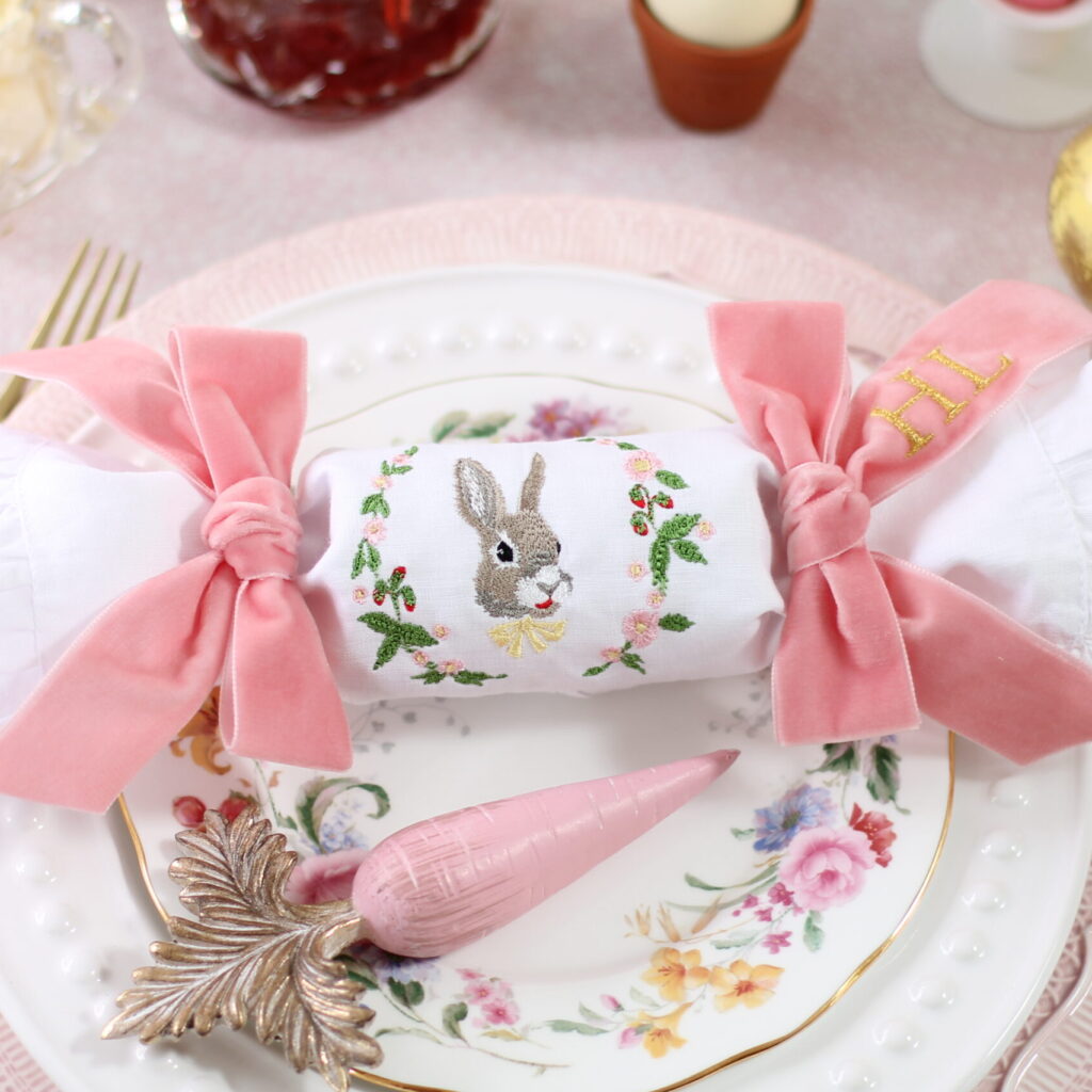 Ruffle Easter Cracker | The Embroidered Napkin C