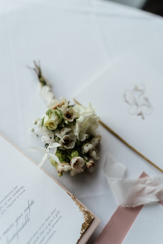 Monochrome Wedding With Custom Wedding Napkins At Worlington Hall