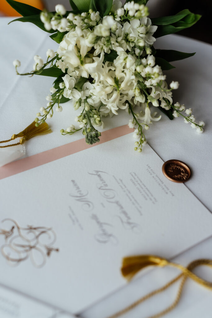 Monochrome Wedding With Custom Wedding Napkins At Worlington Hall