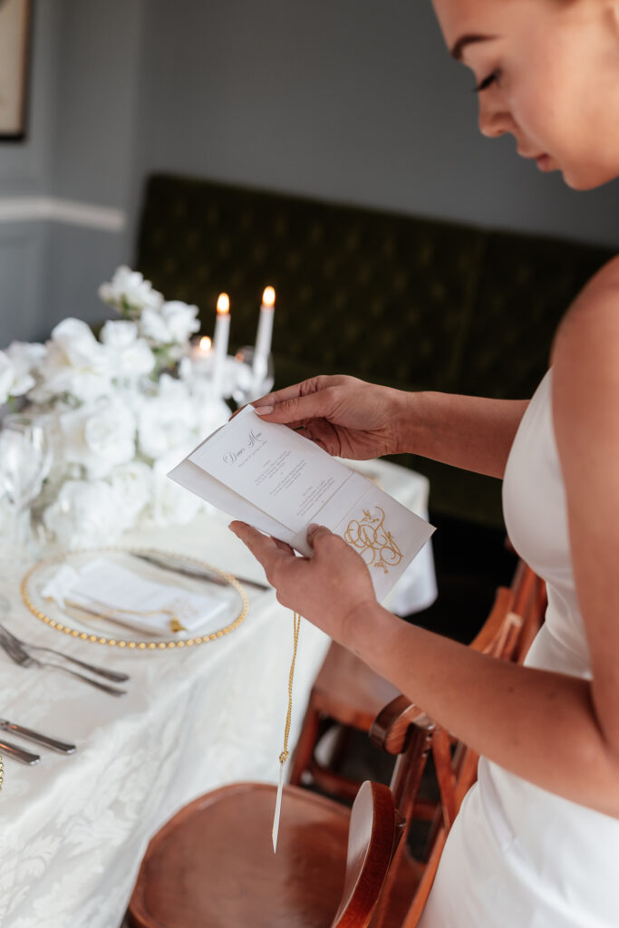 Monochrome Wedding With Custom Wedding Napkins At Worlington Hall