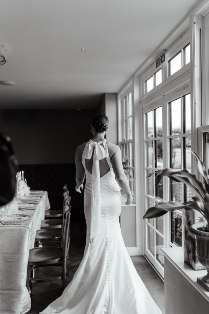 Monochrome Wedding With Custom Wedding Napkins At Worlington Hall