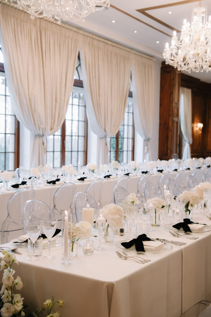 Luxury Monochrome Wedding Details At Hedsor House