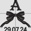 A bow monogram