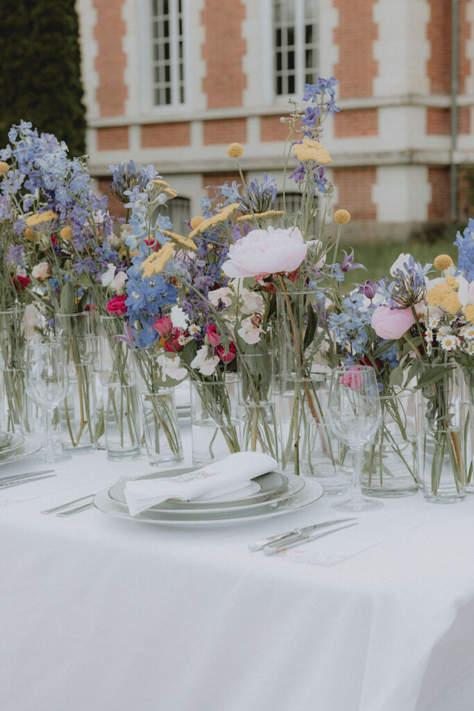 Luxury Wedding Napkins At Château de Cazine