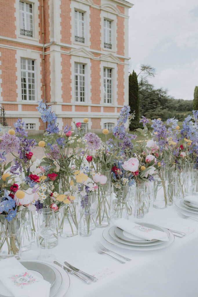 Luxury Wedding Napkins At Château de Cazine