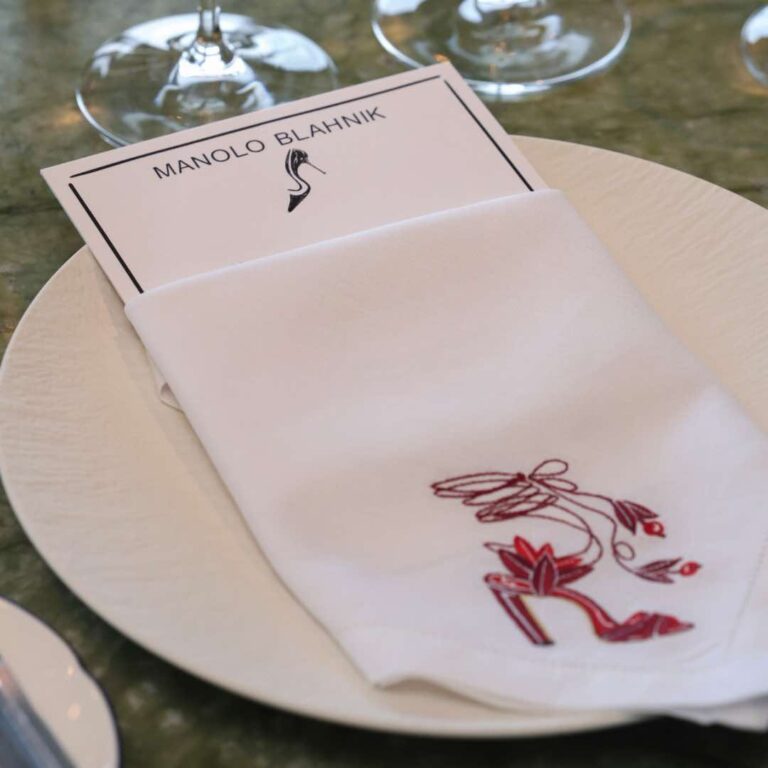 Custom Brand Napkins For Manolo Blahnik