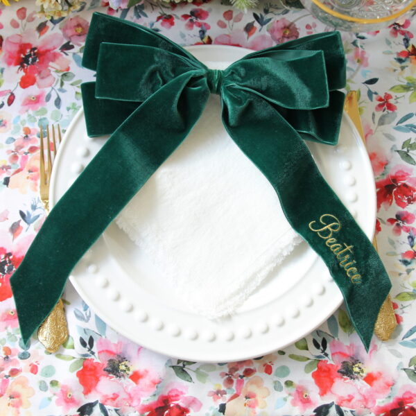 Personalised Triple Bow for Napkins