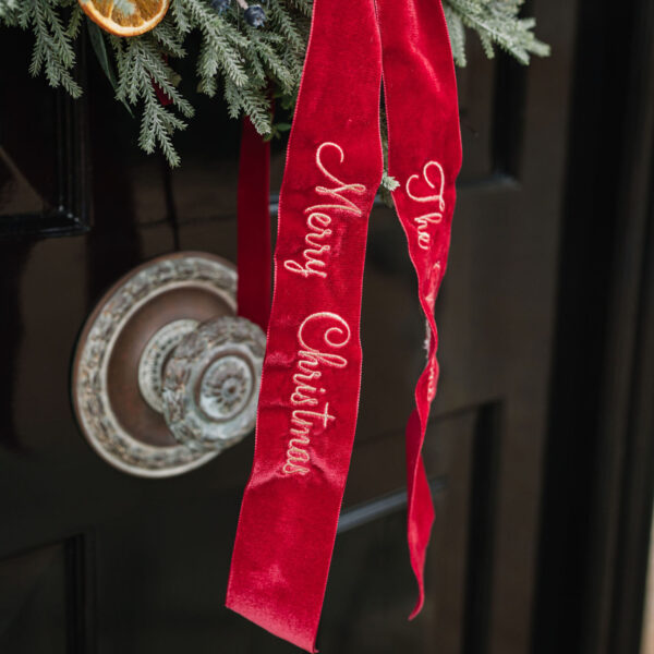 Personalised Wreath Ribbon bow