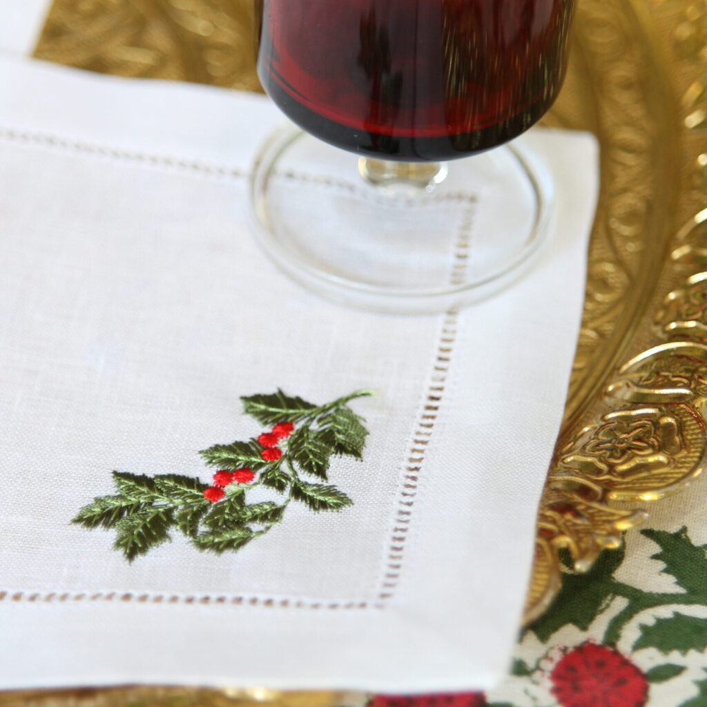 Elevate Your Festive Decor With Our Personalised Christmas Napkins and Bows