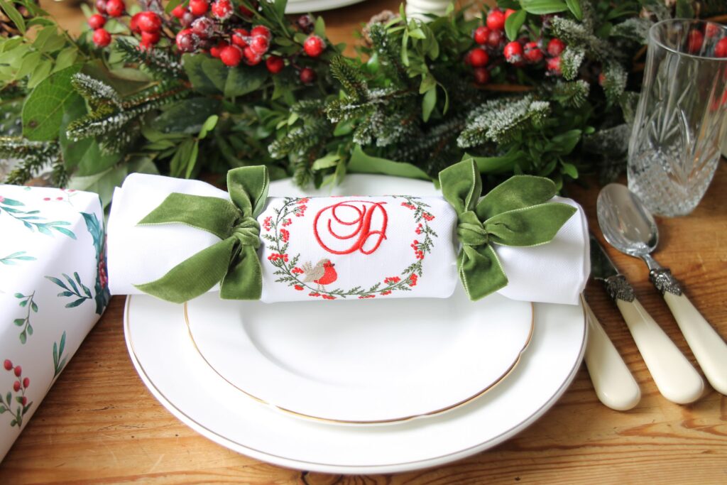 Elevate Your Festive Decor With Our Personalised Christmas Napkins and Bows