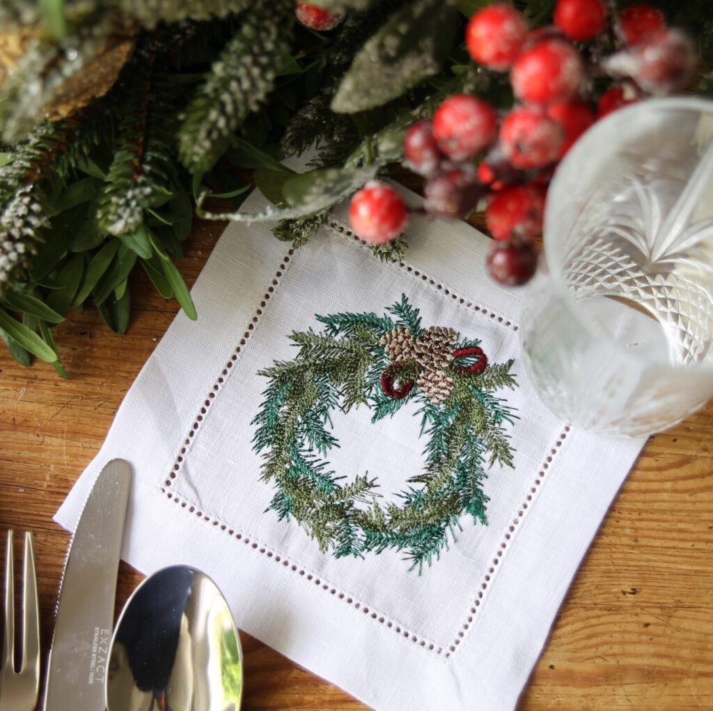 Elevate Your Festive Decor With Our Personalised Christmas Napkins and Bows