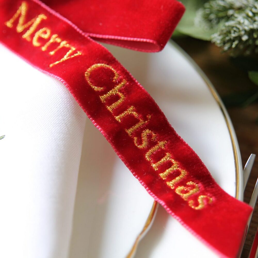 Elevate Your Festive Decor With Our Personalised Christmas Napkins and Bows