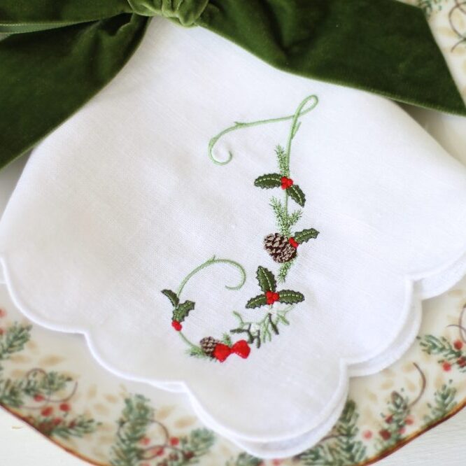 Elevate Your Festive Decor With Our Personalised Christmas Napkins and Bows