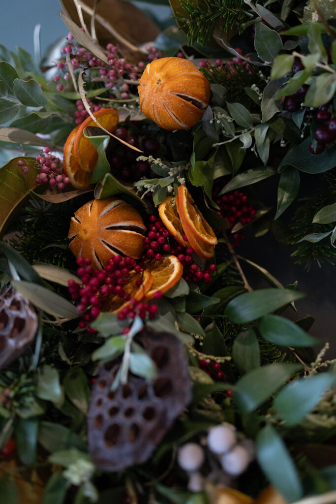 Christmas Styling Ideas and Bespoke Wreath For Lincolnshire Life