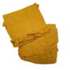 WASHED LINEN RUFFLE NAPKIN - Mustard