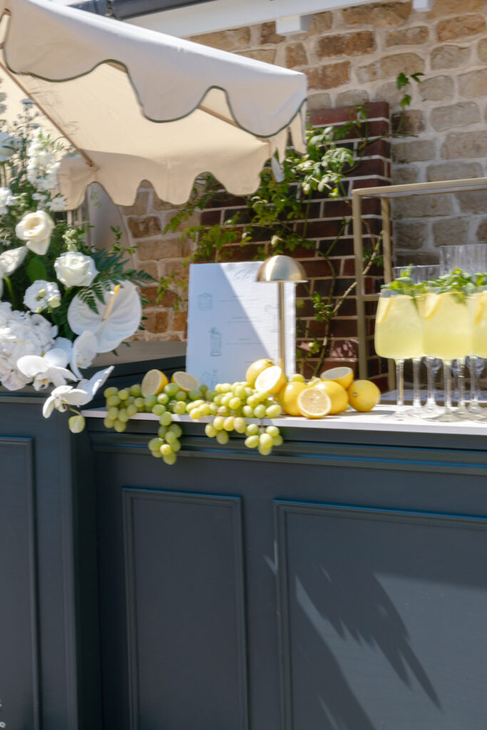 Chic Fruity Tablescape Inspiration With Personalised Linens