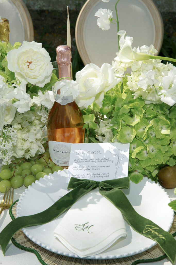 Chic Fruity Tablescape Inspiration With Personalised Linens