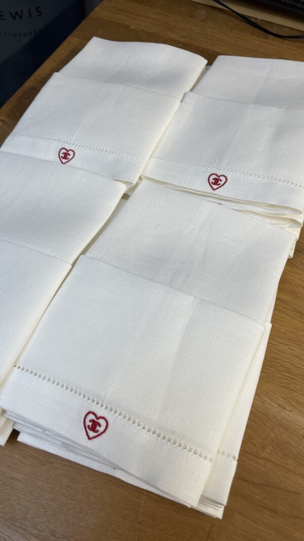 embroidered napkins