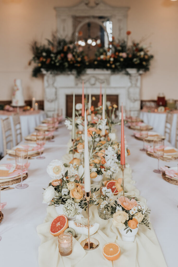 Chic Fruity Tablescape Inspiration With Personalised Linens