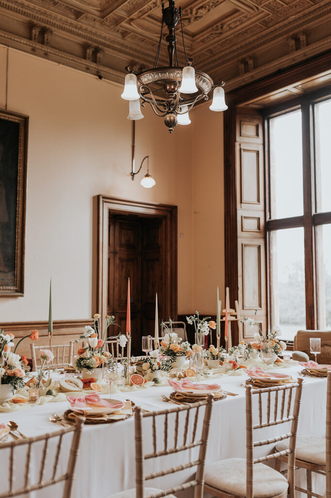 Chic Fruity Tablescape Inspiration With Personalised Linens
