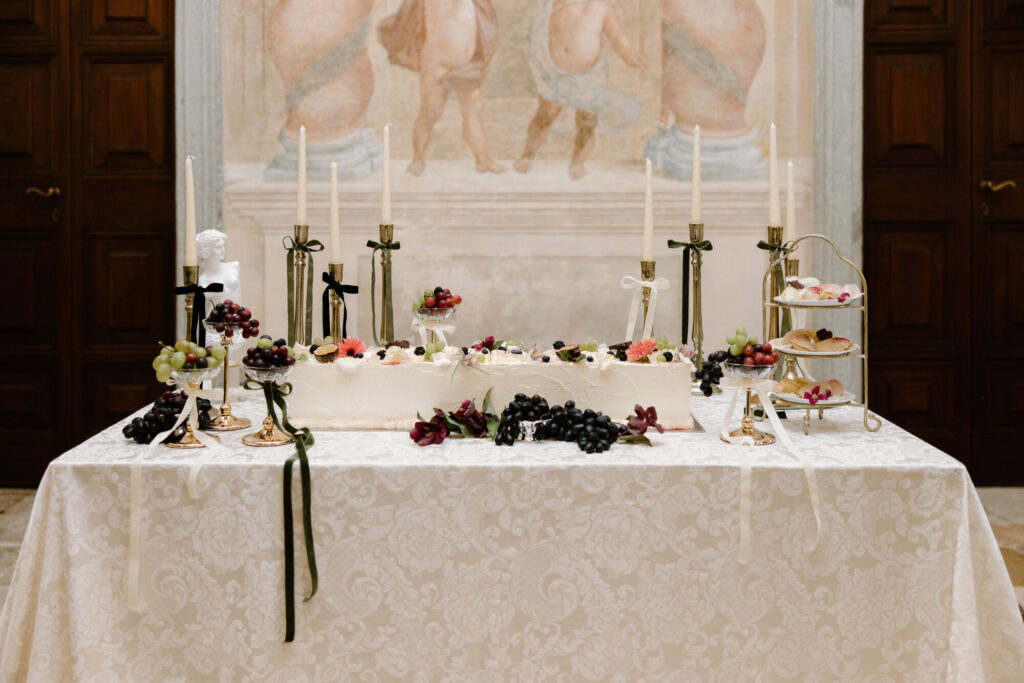 Chic Fruity Tablescape Inspiration With Personalised Linens