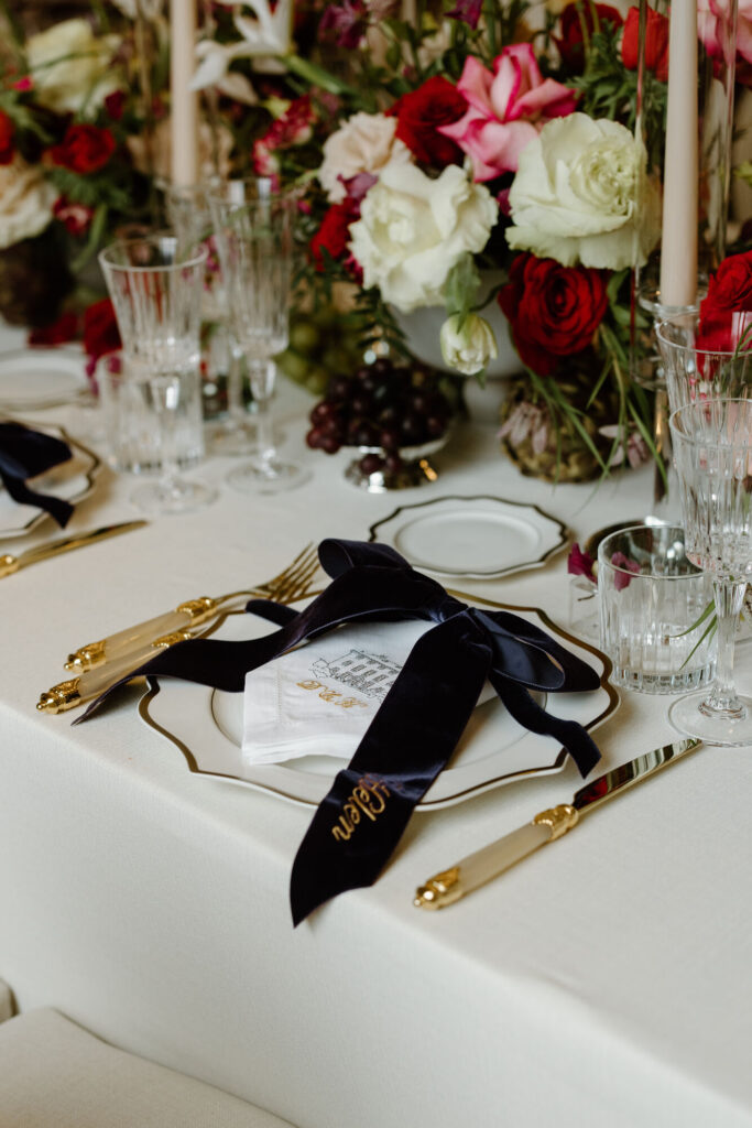 Chic Fruity Tablescape Inspiration With Personalised Linens