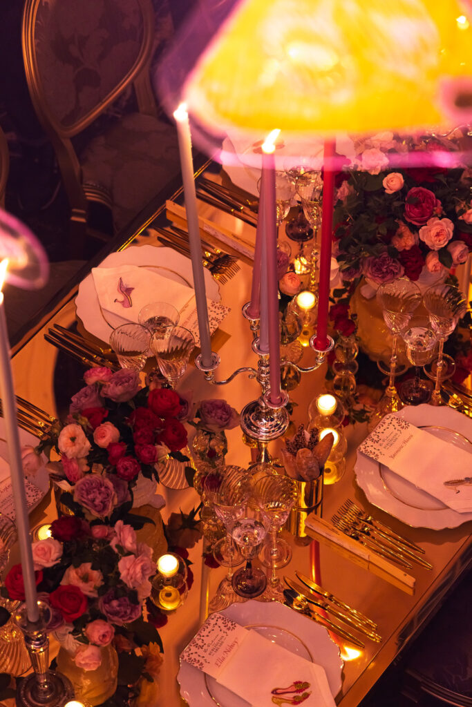 Bespoke Embroidered Napkins for a Manolo Blahnik Celebration