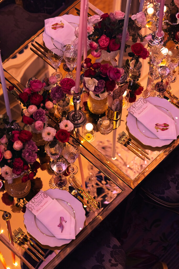 Bespoke Embroidered Napkins for a Manolo Blahnik Celebration