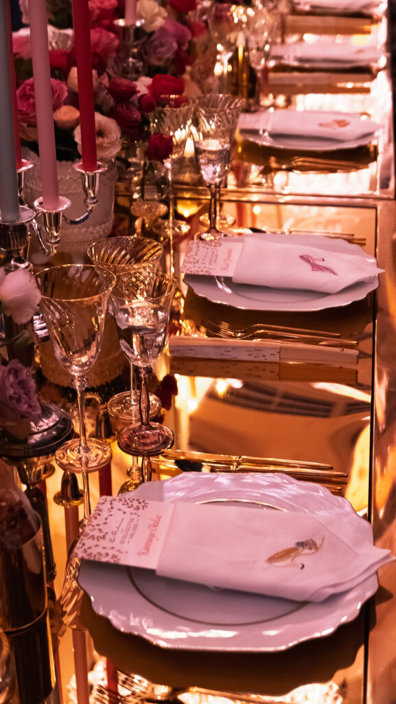 Bespoke Embroidered Napkins for a Manolo Blahnik Celebration