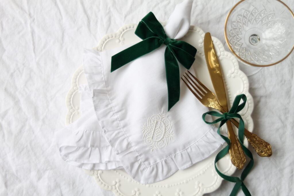 Why White-on-White is the Ultimate Statement for Embroidered Napkins