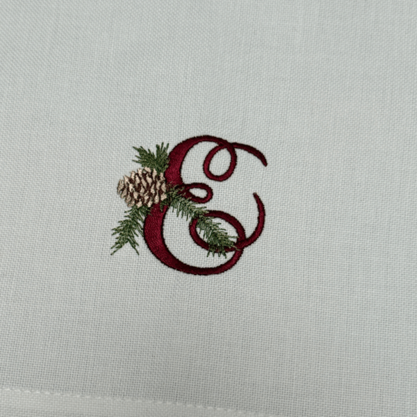 Monogram Christmas Napkin Monogram Christmas Napkins