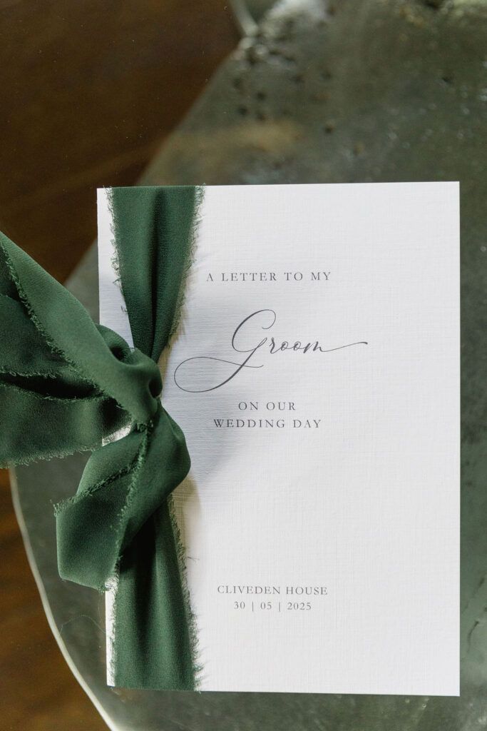 Custom Wedding Napkins for a Luxury Wedding at Cliveden House