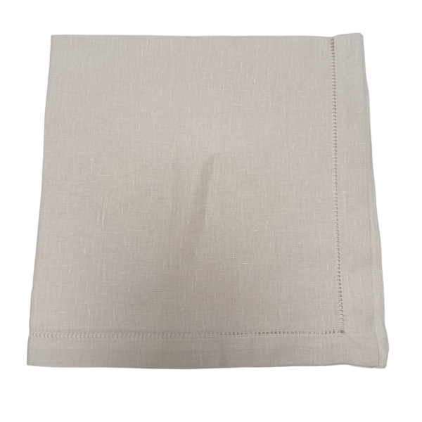 cream hemstitch napkin