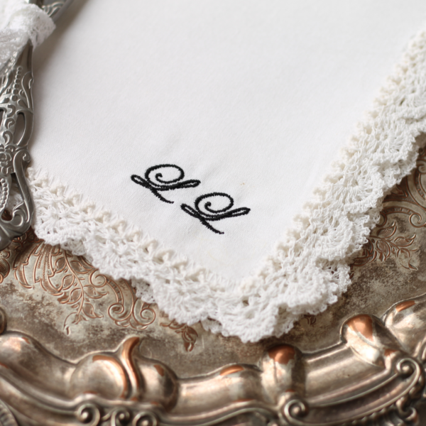 Cotton Crochet Lace Edge Tea Napkin