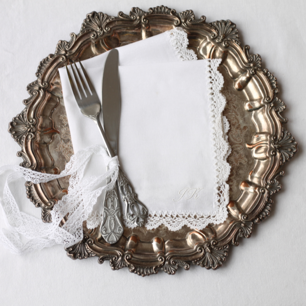 Cotton Crochet Lace Edge Tea Napkin