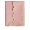 the studio napkin collection rose pink scallop single scallop 1072