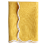The Studio Napkin Collection Plain-hem Hemstitch & Scallop Napkin Yellow