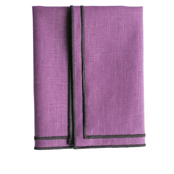 The Studio Napkin Collection Plain hem, Hemstitch & Scallop Napkins Amethyst