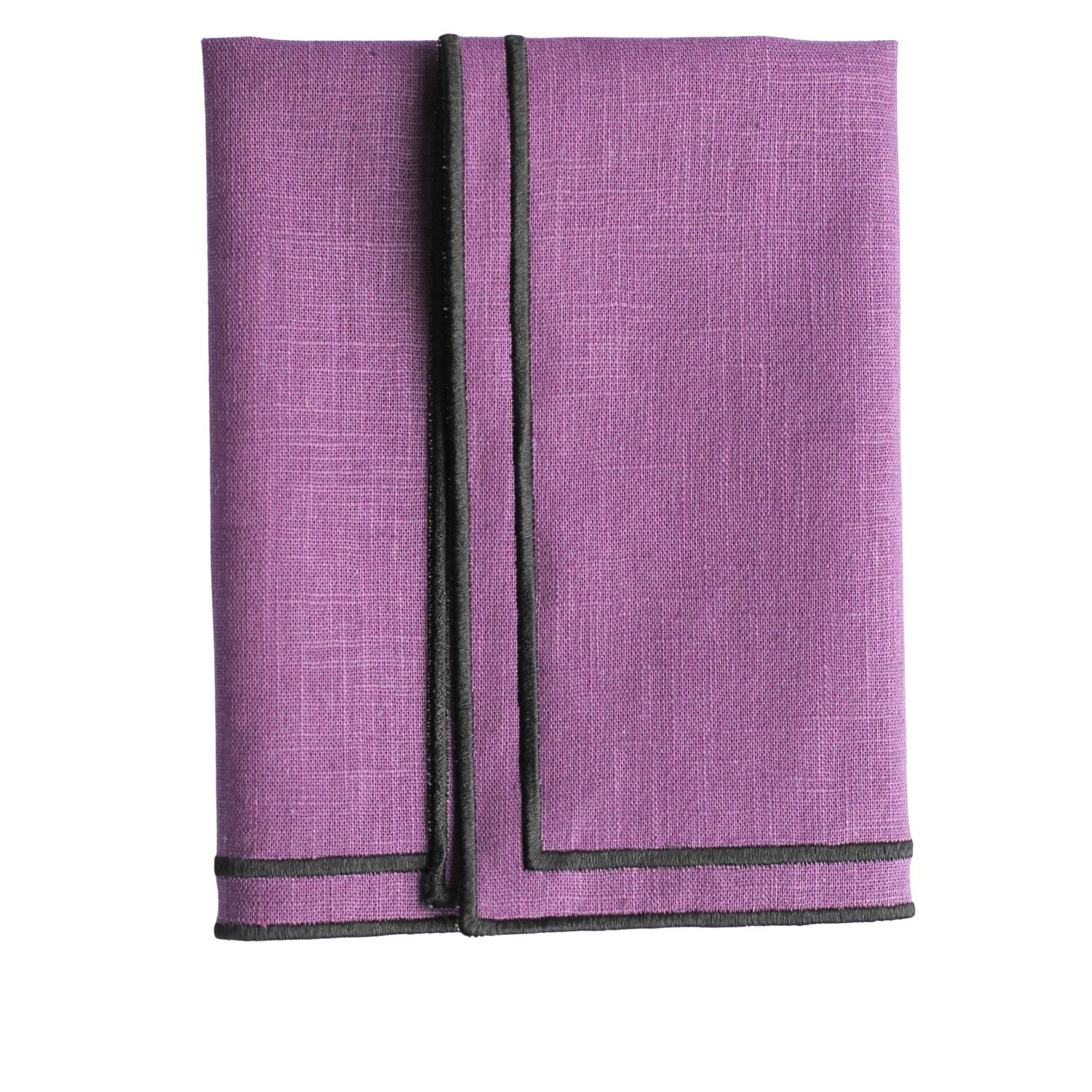 The Studio Napkin Collection Plain hem, Hemstitch & Scallop Napkins Amethyst